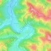 Bonnemazon topographic map, elevation, terrain