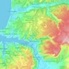 Inkerman topographic map, elevation, terrain