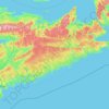 Central Nova topographic map, elevation, terrain