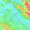 Sanok topographic map, elevation, terrain