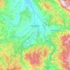 Leskovac topographic map, elevation, terrain