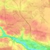 Koroliovskyi Raion topographic map, elevation, terrain