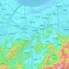 Shangyu District topographic map, elevation, terrain