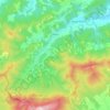 Zawoja topographic map, elevation, terrain