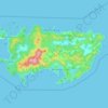 Lastovo topographic map, elevation, terrain