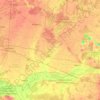Słupca County topographic map, elevation, terrain