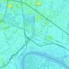 Khlong Toei District topographic map, elevation, terrain