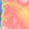 Amman topographic map, elevation, terrain