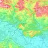 Rudniański Park Krajobrazowy topographic map, elevation, terrain