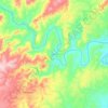 uThukela topographic map, elevation, terrain