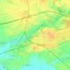 Oleśnica topographic map, elevation, terrain