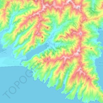 Little River topographic map, elevation, terrain