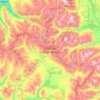 Collegiate Peaks Wilderness topographic map, elevation, terrain