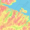 Pechengsky District topographic map, elevation, terrain