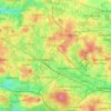 Chorzów topographic map, elevation, terrain