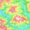Gandaki topographic map, elevation, terrain