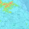 Jiangbei District topographic map, elevation, terrain