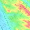 Escalquens topographic map, elevation, terrain