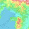 Fethiye topographic map, elevation, terrain