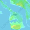 Rangiwaea Island topographic map, elevation, terrain