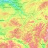 South Lanarkshire topographic map, elevation, terrain