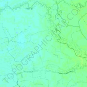 Lourdes topographic map, elevation, terrain