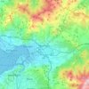 Bornova topographic map, elevation, terrain