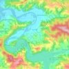 Rożnów topographic map, elevation, terrain