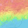 Kymenlaakso topographic map, elevation, terrain