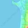 Tyre topographic map, elevation, terrain