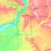 Tazewell County topographic map, elevation, terrain
