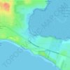 Surf Beach topographic map, elevation, terrain