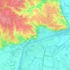 Sandomierz topographic map, elevation, terrain