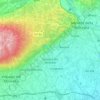 Giavera del Montello topographic map, elevation, terrain