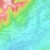 Santa Giustina topographic map, elevation, terrain
