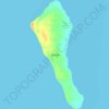Vatulele topographic map, elevation, terrain