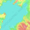 Lake Taupo topographic map, elevation, terrain