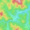 Cisna topographic map, elevation, terrain