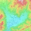 Kofu topographic map, elevation, terrain