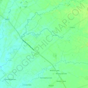 ward 4 (Janki) topographic map, elevation, terrain