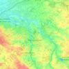 Saint-Colomban topographic map, elevation, terrain