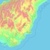 Otago topographic map, elevation, terrain