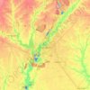 Kryvyi Rih topographic map, elevation, terrain