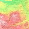 Kampinos National Park topographic map, elevation, terrain