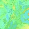 Orzysz topographic map, elevation, terrain