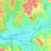 Santee topographic map, elevation, terrain