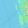 Øygarden topographic map, elevation, terrain