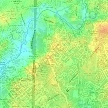 Barangay 159 topographic map, elevation, terrain