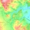 Bolków topographic map, elevation, terrain