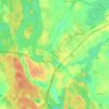 Iława topographic map, elevation, terrain